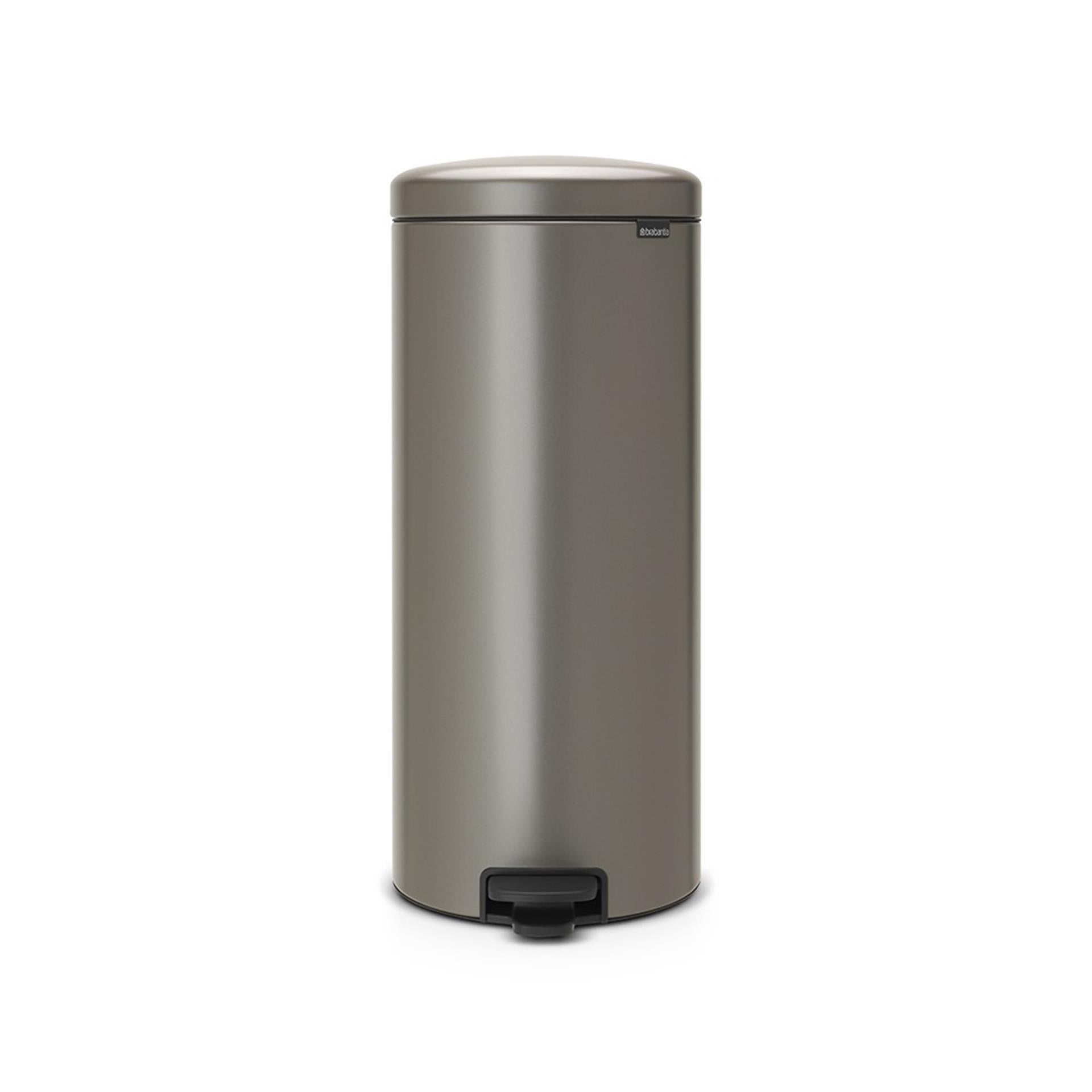 Brabantia pedaalemmer 30 liter met kunstof binnen emmer platina