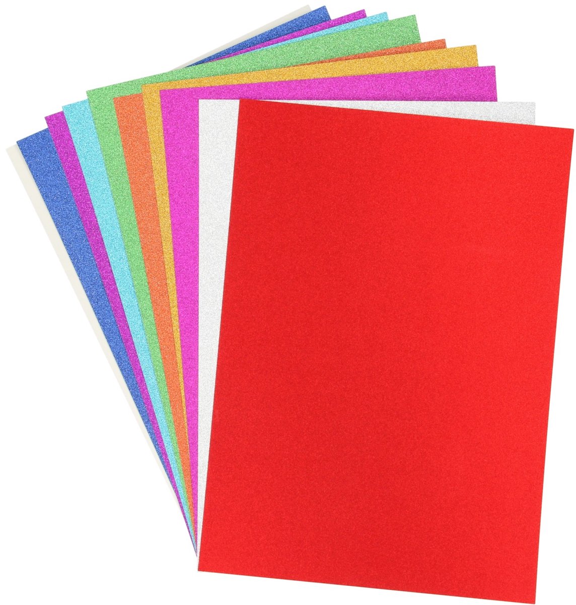 Creative craft group glitterkarton a4, 10 vellen