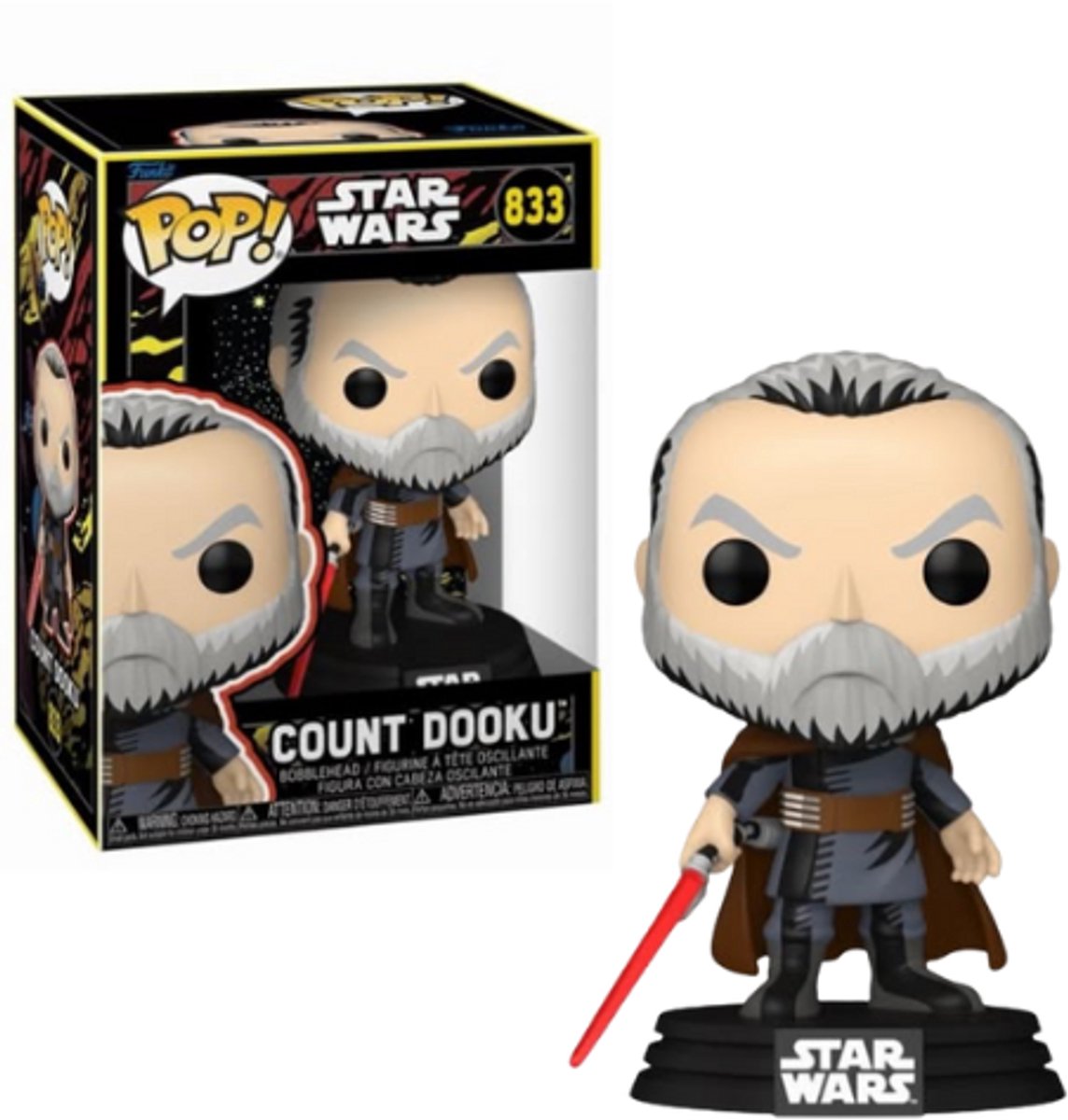 Funko pop! star wars: may the fourth - count dooku (retro)