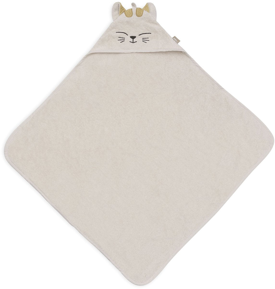 Jollein badcape baby - 100% badstof katoen - 75x75 cm - charlie