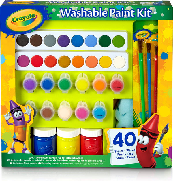 Crayola - hobbypakket - set wasbare verf - 40 stuks voor kinderen