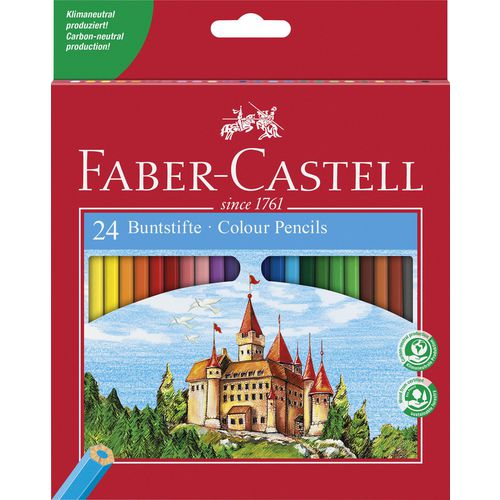 Faber castell fc-120124 kleurpotloden eco in doosje etui a 24st.