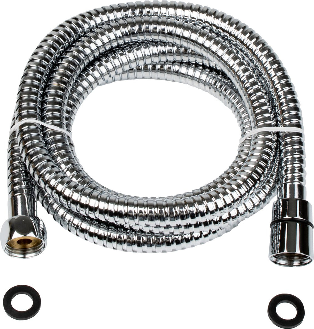 Plieger napoli doucheslang - universeel - metaal - chroom - anti-knik - anti-twist - 200 cm - 10 jaar garantie