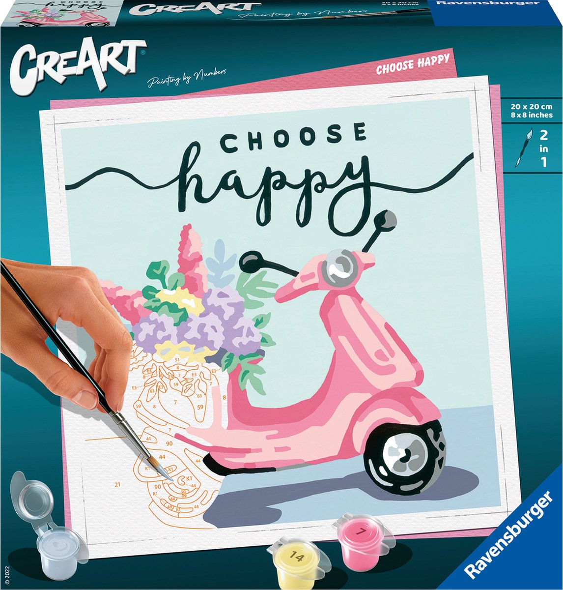 Ravensburger creart schilderen op nummer - kies gelukkig
