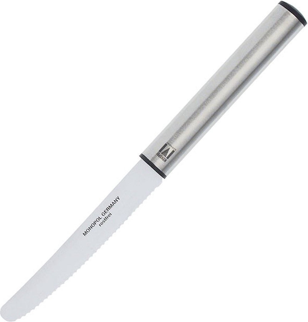 Westmark vesper- steakmes, gekartelde structuur, lengte: 23 cm, monopol-editie, roestvrij staal kunststof, profi, zilver, 16923360