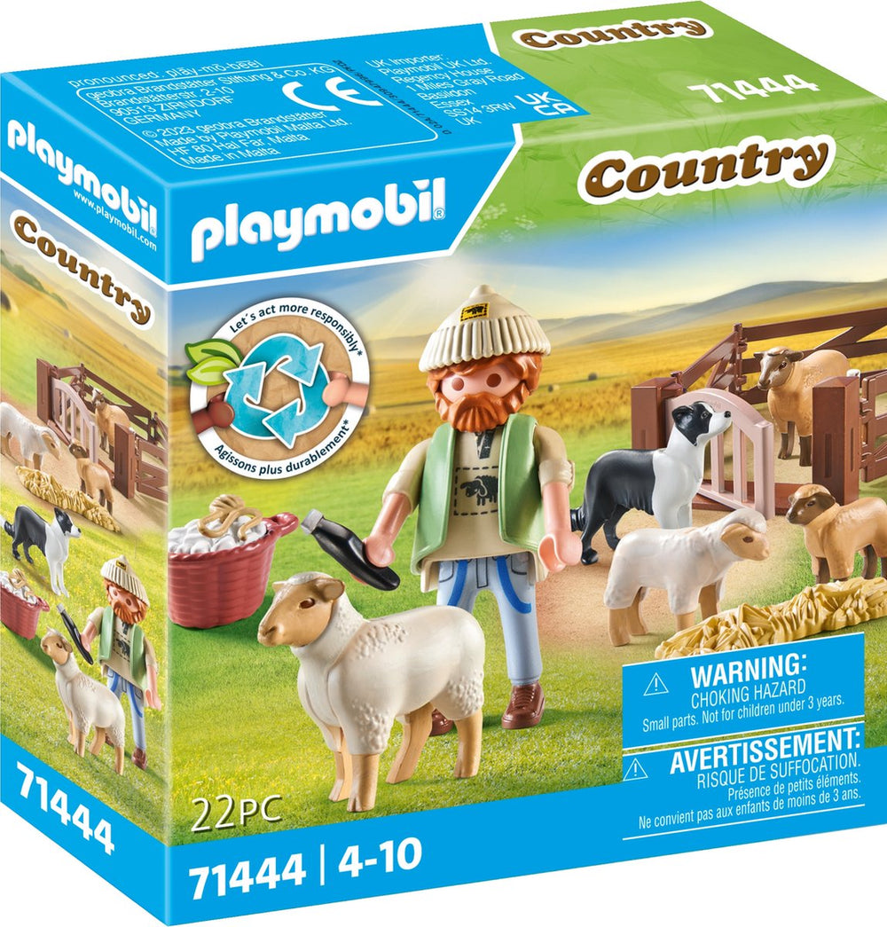 PLAYMOBIL Land Jonge Herder met Schapen 71444