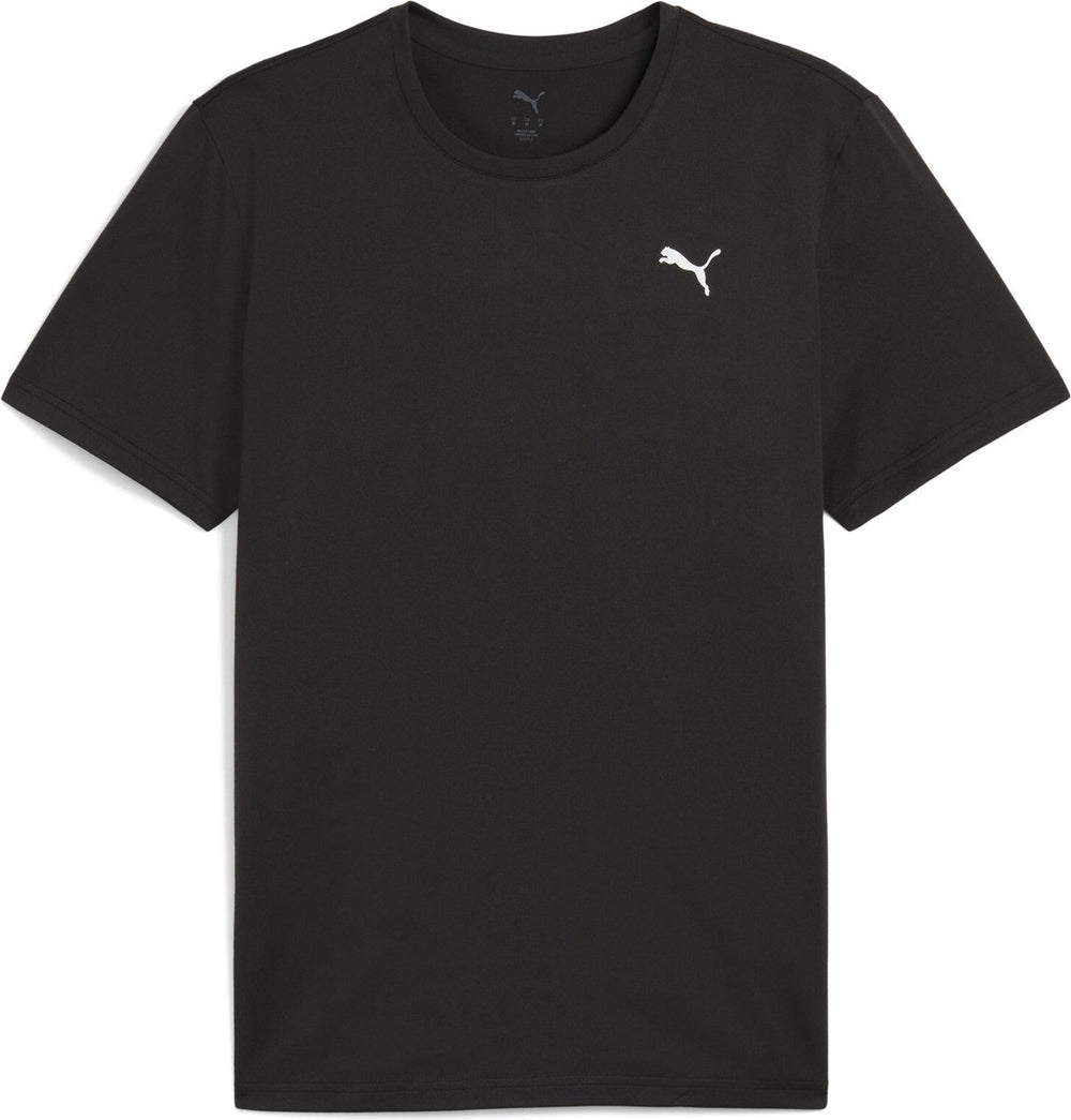 Puma m tad essentials solid cat tee (lc small cat) heren sportshirt - black