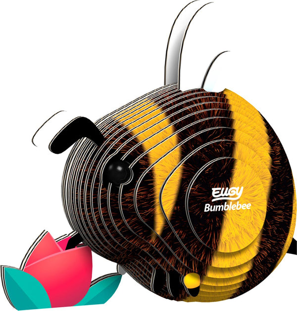 Eugy 3d puzzel - hommel - insecten - duurzaam - verzamel ze allemaal - 6 jaar