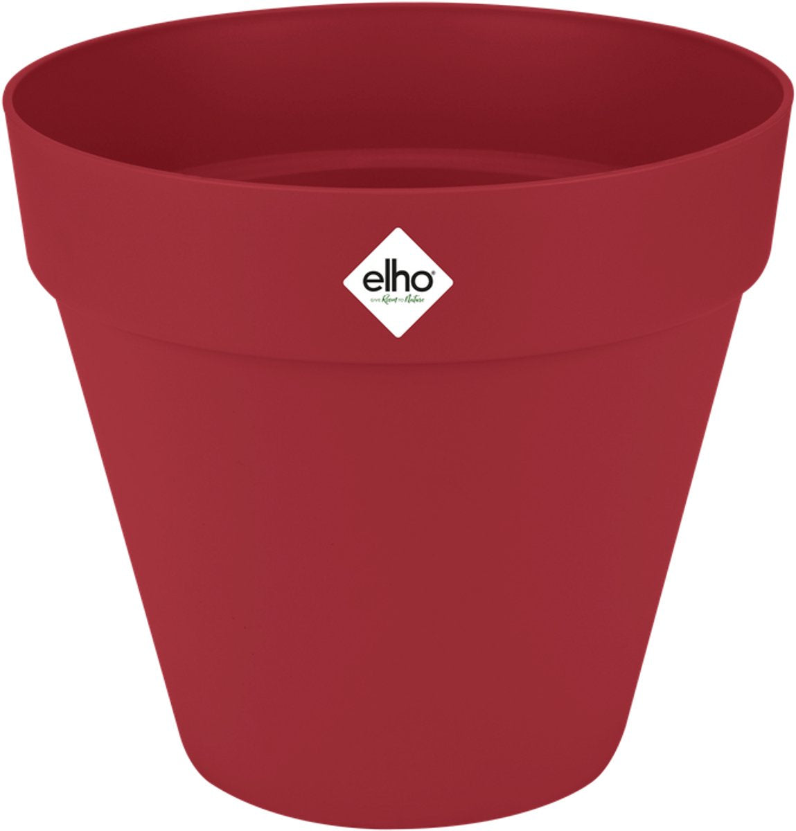 Elho loft urban rond 40 - bloempot voor buiten - ø 38.5 x h 35.3 cm - theater rood