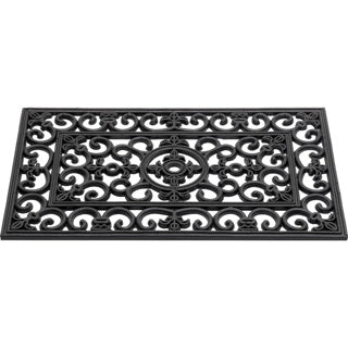 Deurmat antieke franse lelie 45x75 cm rubber