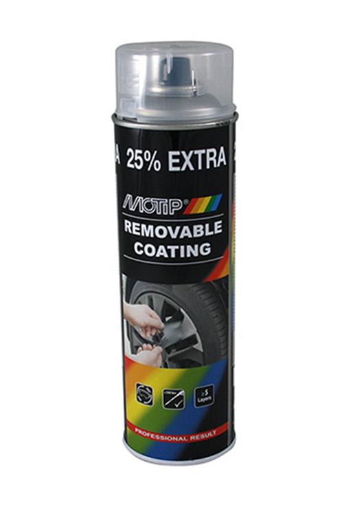Verwijderbare coating transparant