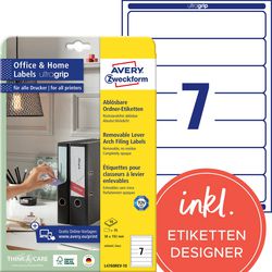 Rugetiketten avery l4760rev-10 38 x 192