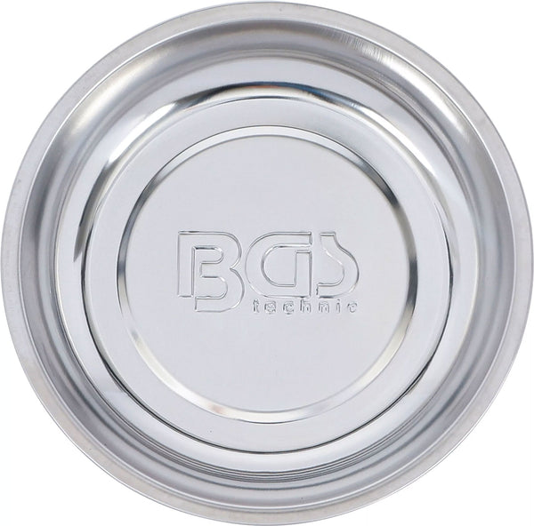 Bgs technic stainless steel magnetic retaining tray ø 150 mm