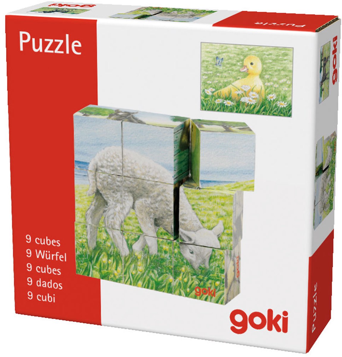 Goki Houten Blokpuzzelboerderij