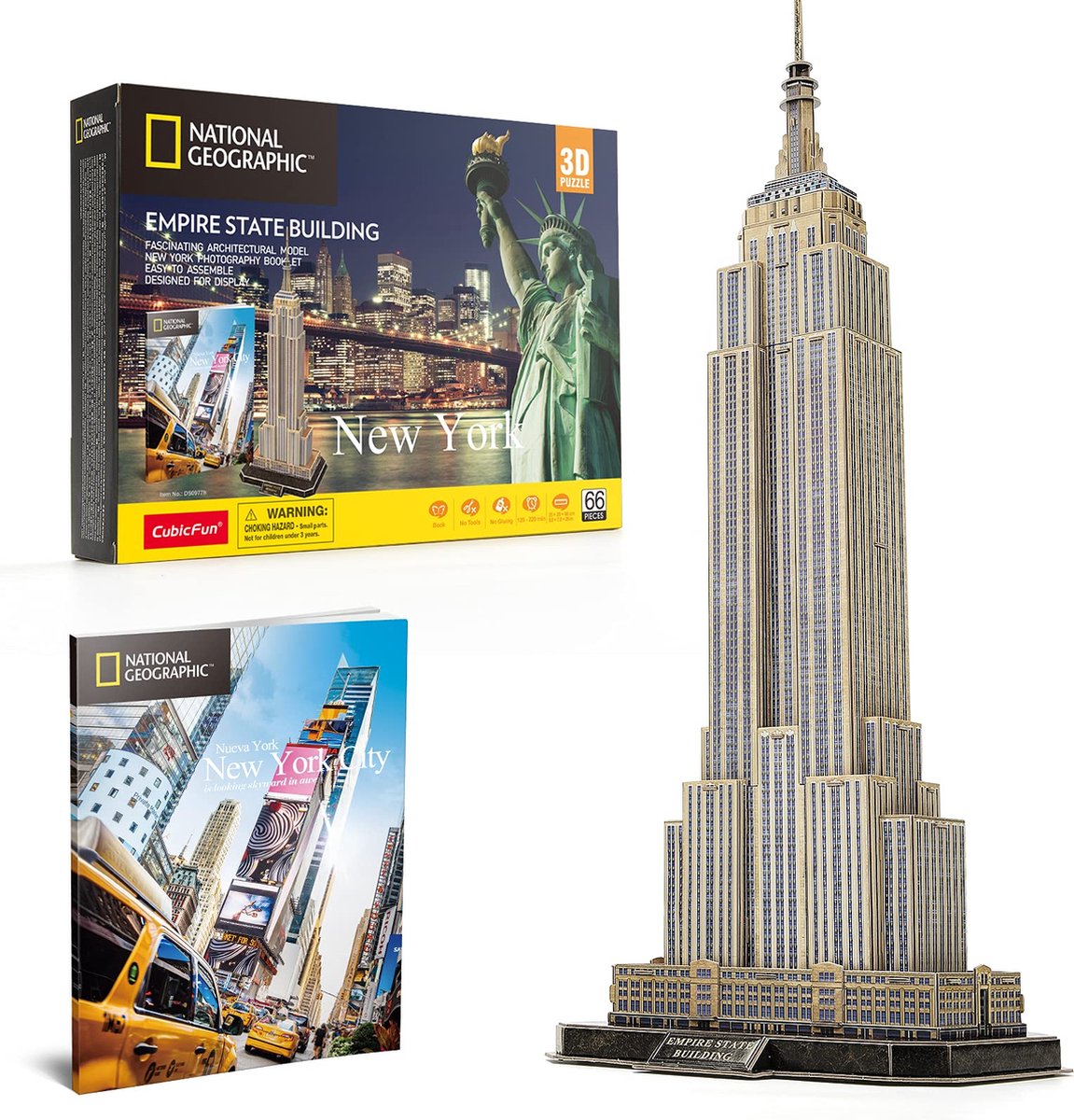 Kubieke leuke 3D-puzzel van National Geographic Empire State Building