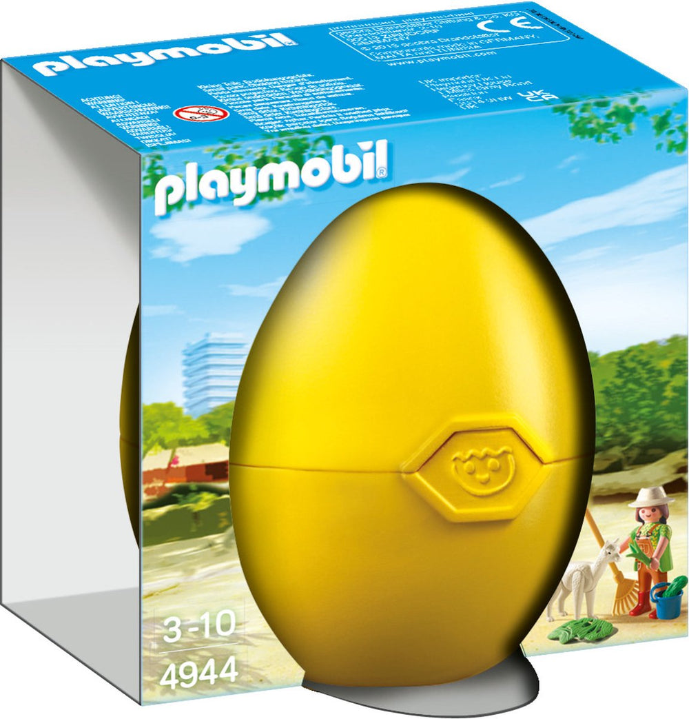 Playmobil easter eggs dierenverzorger met alpaca - 4944