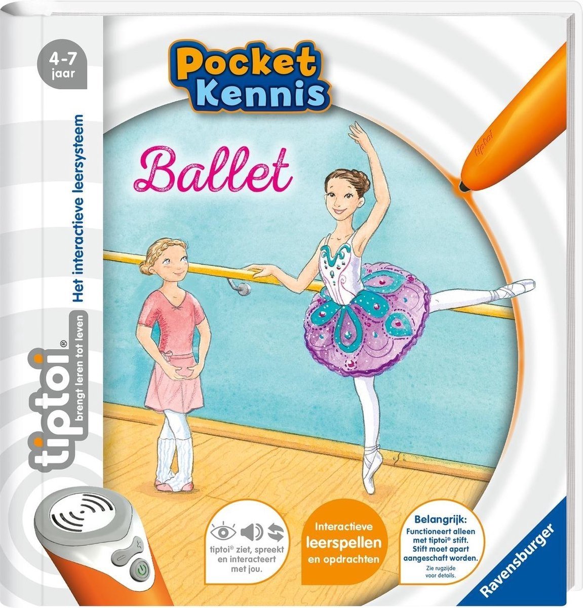 Tiptoi ® pocket boek ballet - ravensburger - leersysteem