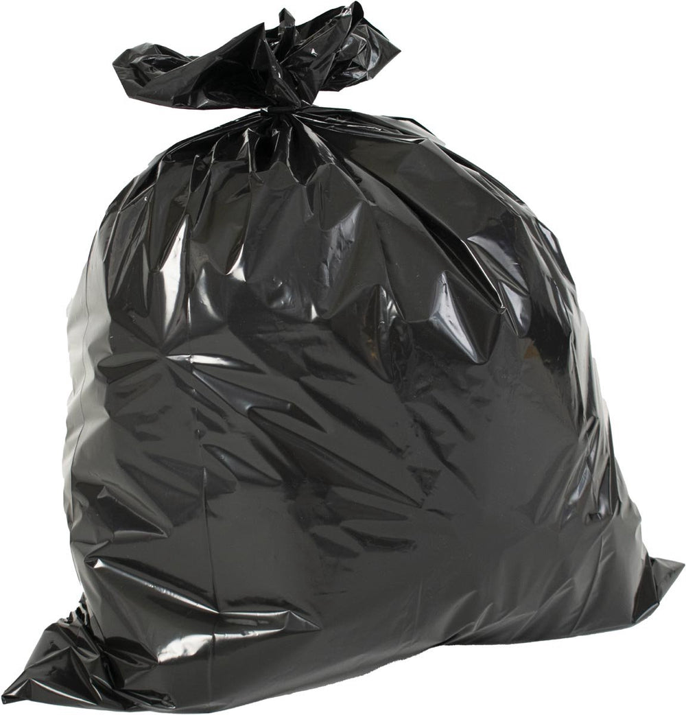V-part vuilniszak ft 60 x 80 x 0.02 cm, zwart, hdpe, 20 x rol van 20 stuks