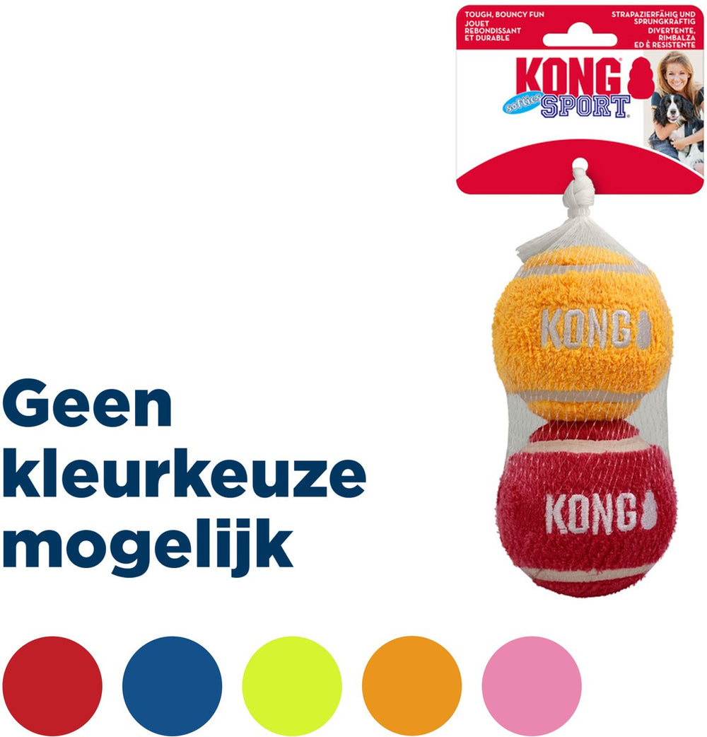 Kong sport softies balls - hondenspeelgoed - assorti 2 stuks large