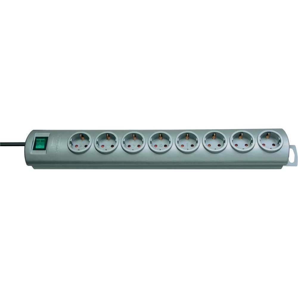 Brennenstuhl primera-line stekkerdoos 10x stekkerdoos (zilver, 1153390120, voor 10 stekkers)