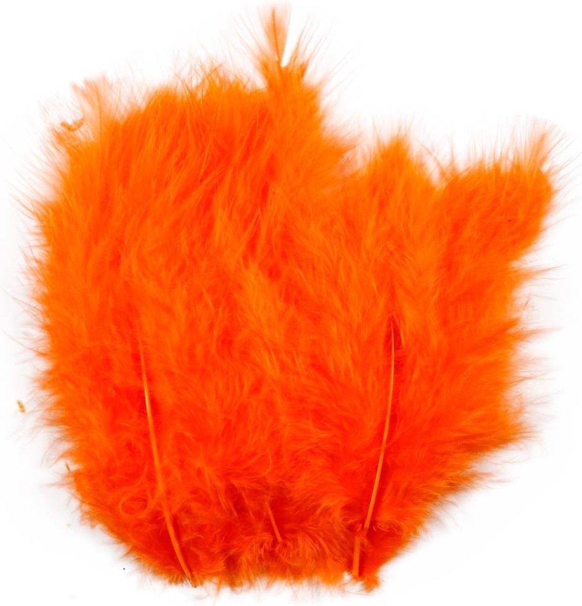Creatief bedrijf dons oranje 5-12 cm, 15st.