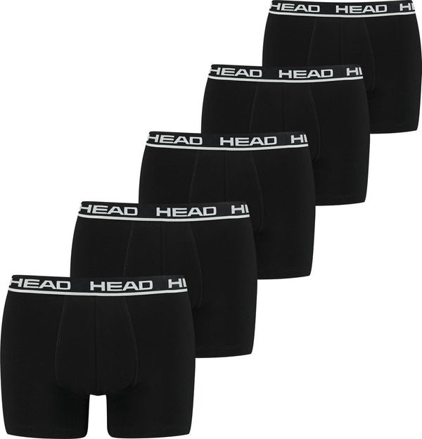 Head 5-pak heren boxershorts - zwart - multipack heren onderbroeken katoen - xl