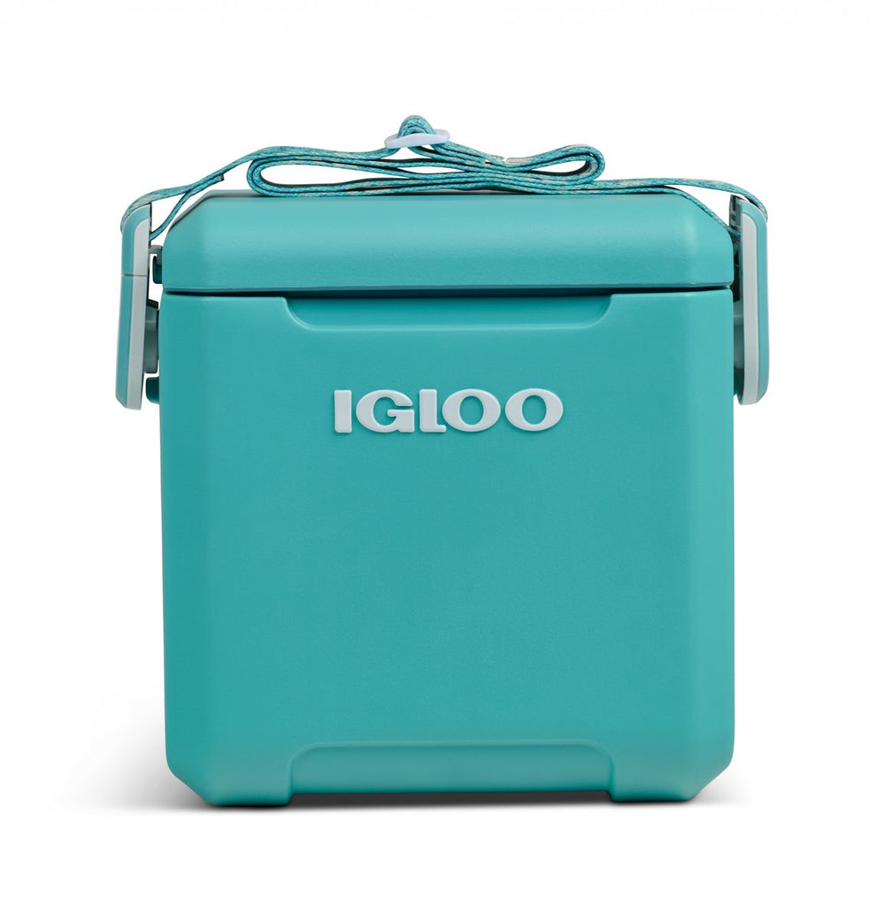 Igloo tag-a-long too remix koelbox - geïsoleerd - vergrendelbare deksel - draagriem - lagoon