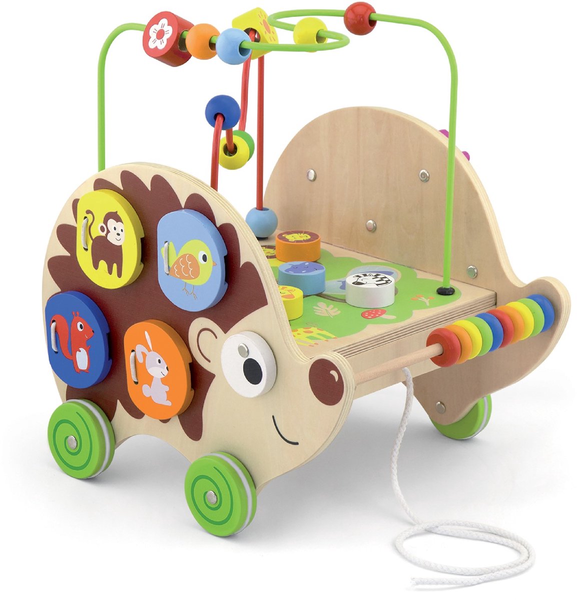 Vigatoys houten educatieve egel 4in1 viga