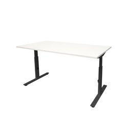 Bureau schaffenburg linesto plus 120x80 wit zwart