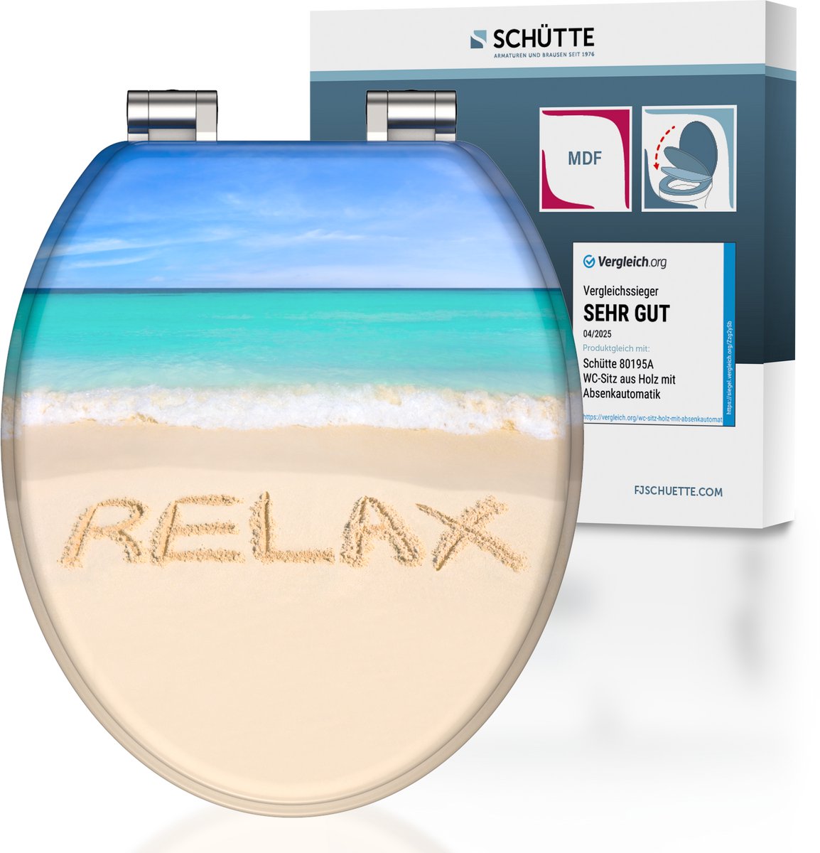 Schütte toiletbril met softclose relax
