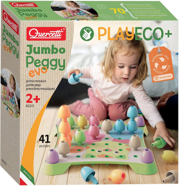 Quercetti play eco+ jumbo insteekspel (41-delig)