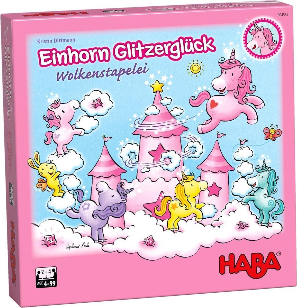 Haba spel eenhoorn flonkerglans - stapelwolken (du)