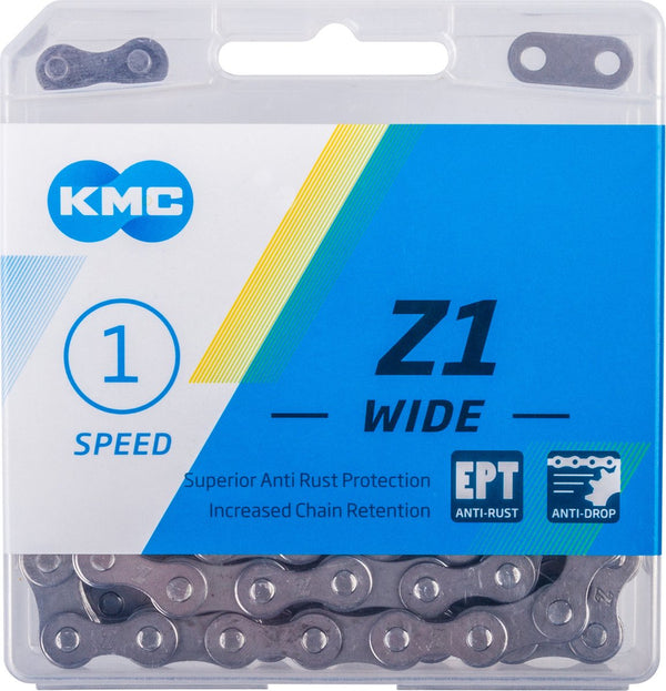 KMC Z1 EPT 112 schakels, 1 2 X 1 8, Zilver, Anti Roest