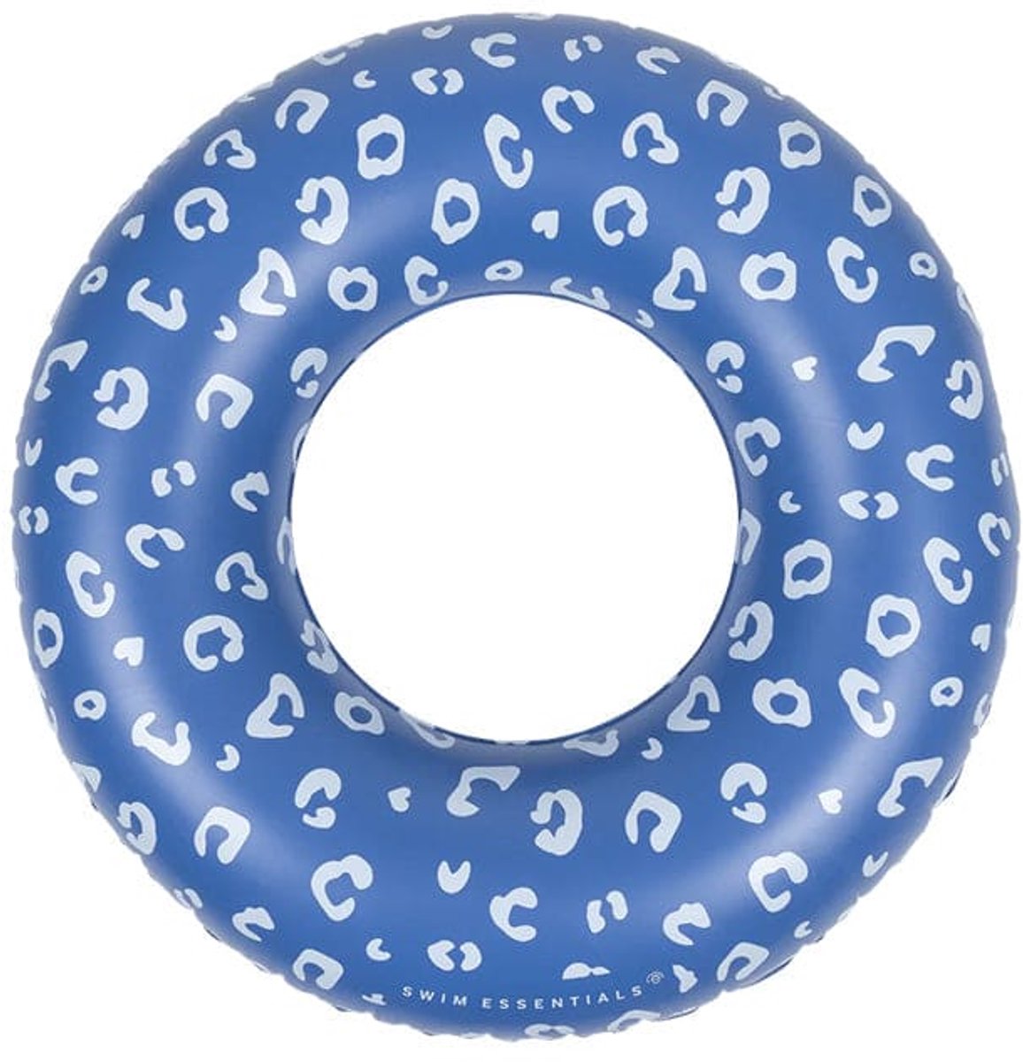 Luipaard | blauwe zwemband ø 90 cm