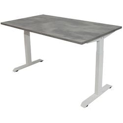 Bureau euroseats grijs, wit beton metaal