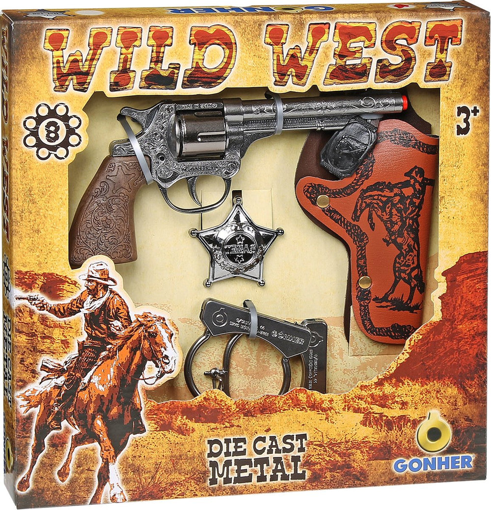 Gonher speelset cowboy 4-delig