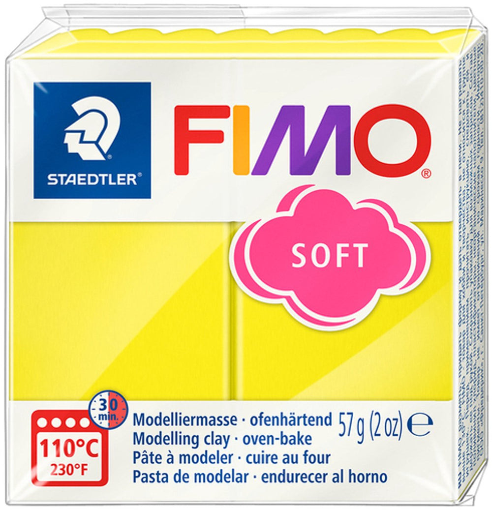 Fimo soft boetseerklei 57 g limoengeel