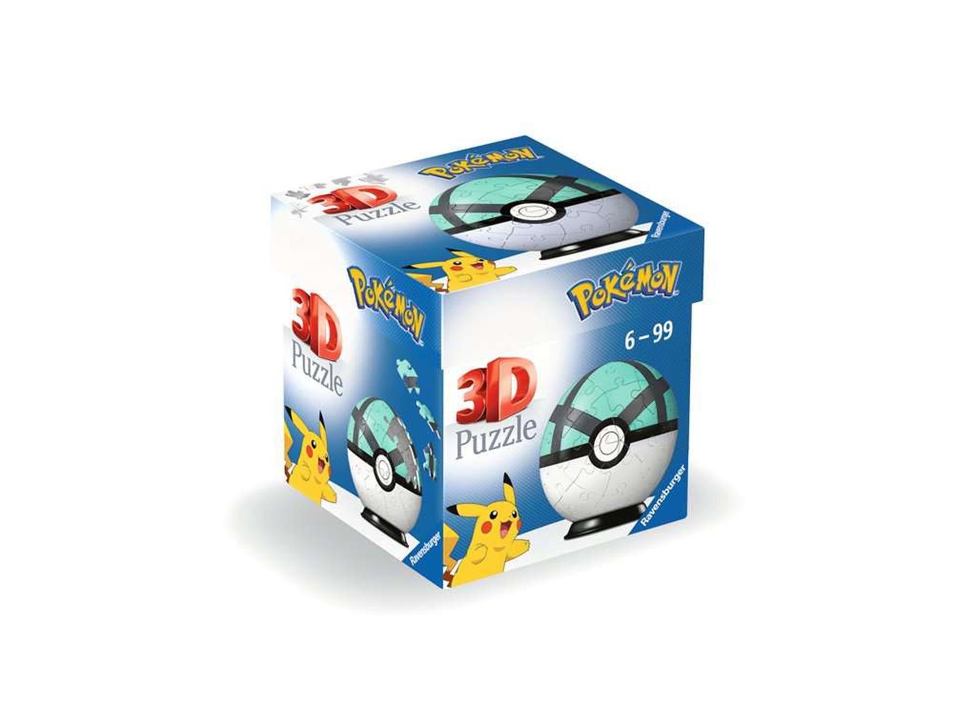 Ravensburger 3d puzzel pokémon netbal, 54st.