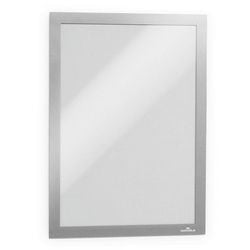 Durable duraframe® a4 grootverpakking, zelfklevende posterkader, metaal-zilver, 10 stuks