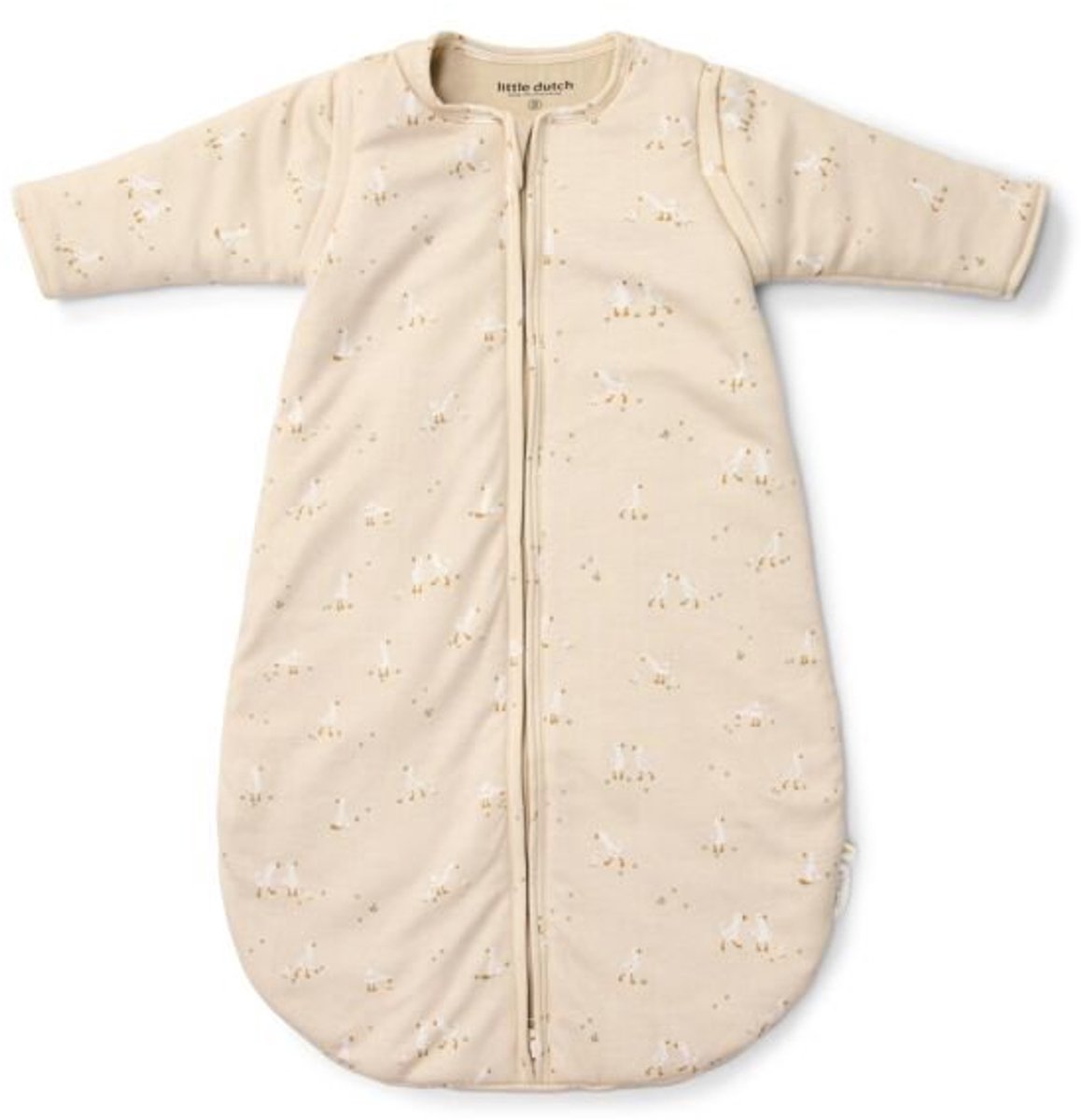 Little dutch slaapzak winter – beige – maat 90 cm – newborn naturals – little goose