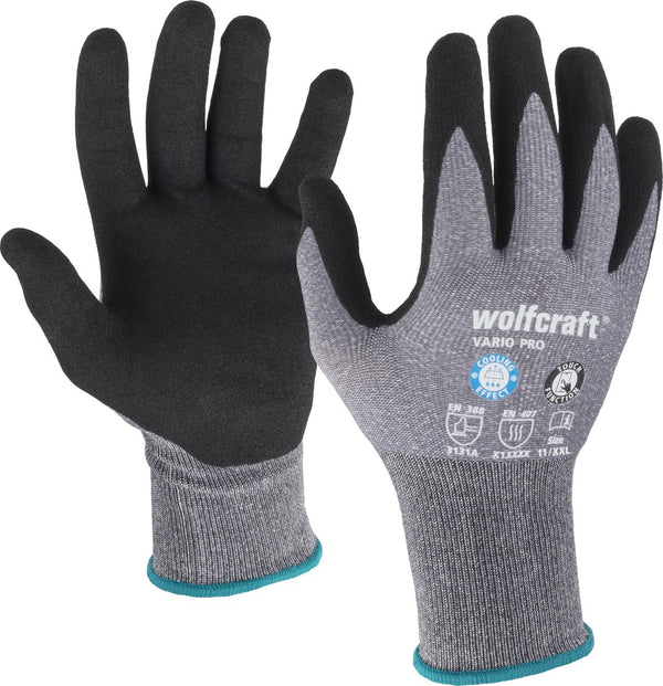Wolfcraft - werkhandschoenen maat xxl - thermatech - nitril - maat 11 - 4985000 xxl