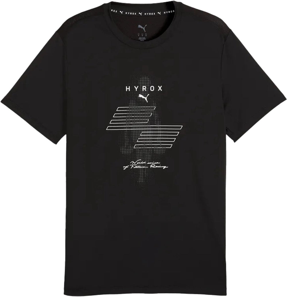 Puma x hyrox cloudspin thermoadapt t-shirt in de kleur zwart.