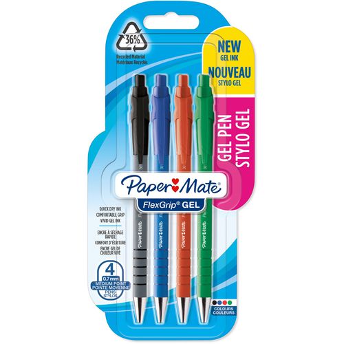 Paper mate gelpennen papermate flexgrip ultra 0,7 mm multikleur