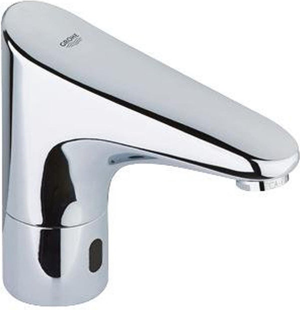 Grohe europlus e wastafelkraan - opbouw - 1-gats - met sensor - koudwater - op batterij - chroom