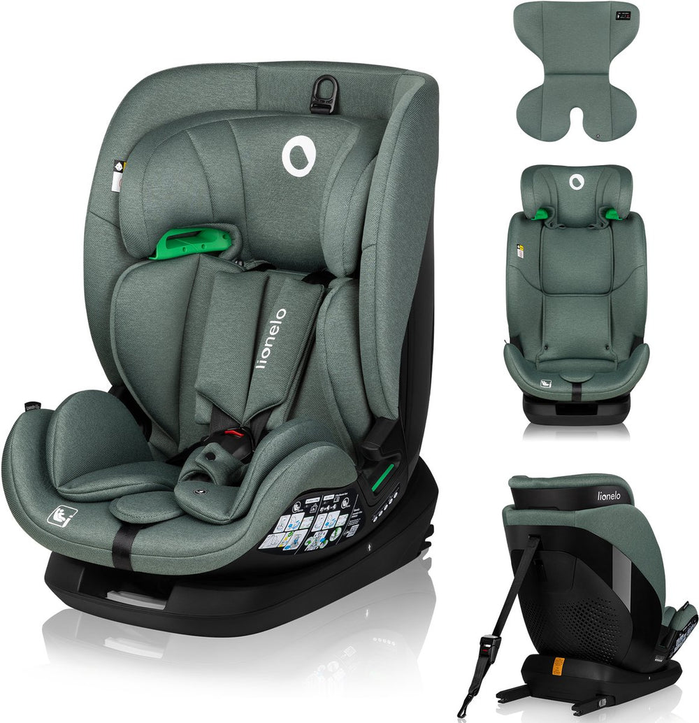 Lionelo lavender i-size baby autostoeltje - 9 tot 36 kg (1,5-12 jaar groep 1 2 3 76-150 cm) - autostoel met isofix - hoge versterkte zijbescherming - ventilatie – stalen versterkin - installatie-indicatoren - atest
