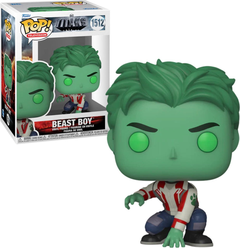 Funko titans season 1 - beast boy vinyl figur 1512 pop! meerkleurig
