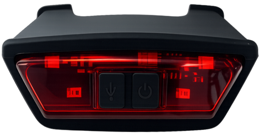 Ked achterlicht embrace mtb helm - led - usb oplaadbaar