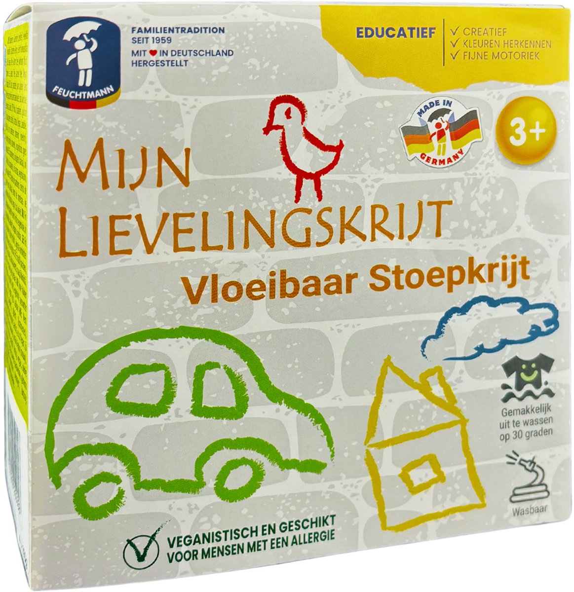 Feuchtmann mijn lievelingskrijt - vloeibare stoepkrijt, 4x100gr.