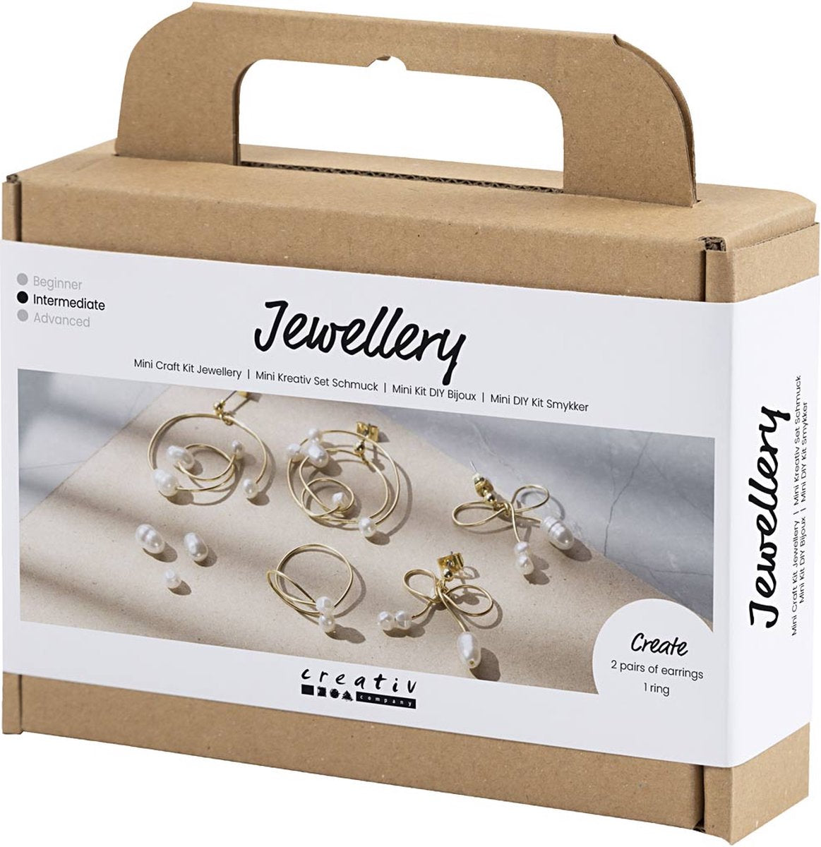 Creativ company cc mini hobbyset sieraden oorbellen van metaaldraad