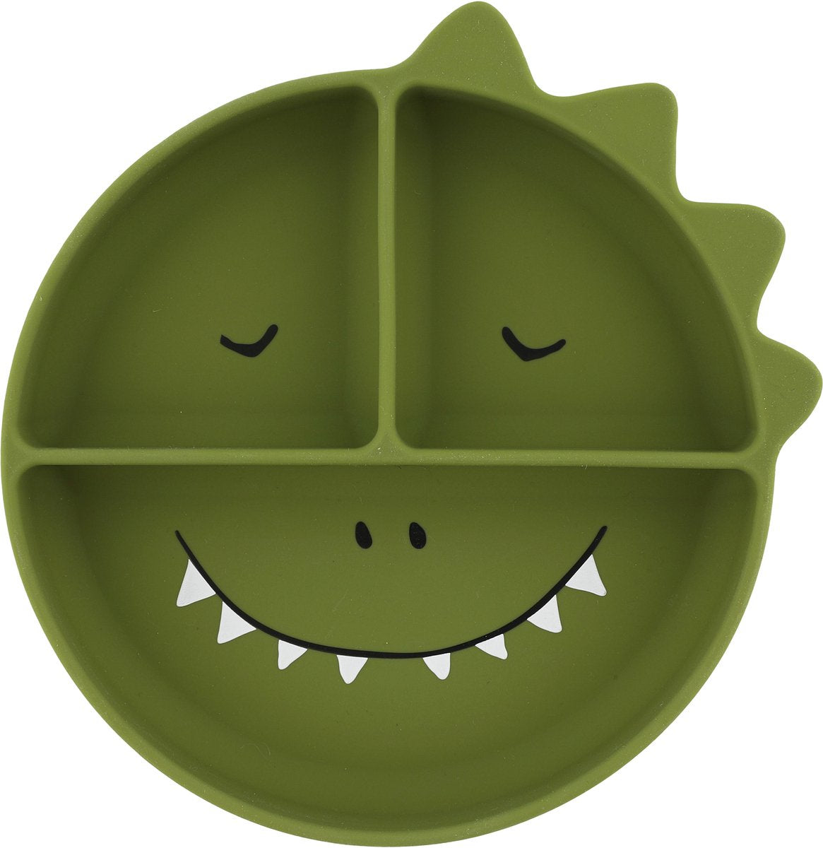Trixie siliconen bord met vakjes en zuignap - mr. dino